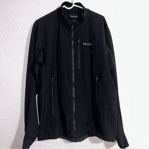 Men’s Marmot Polartec Black Fleece Softshell Full Zip Jacket - Size XL